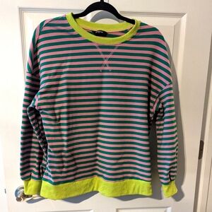 Women's striped sweatshirt